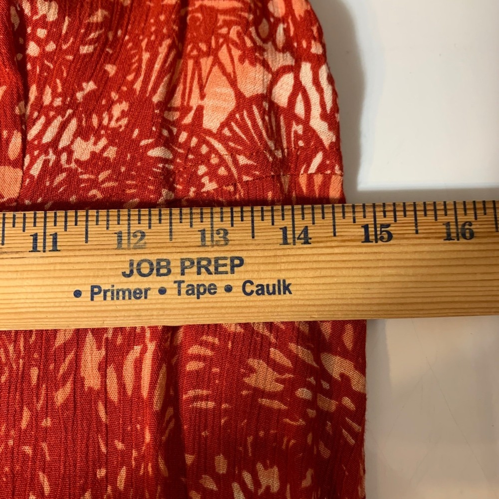 VTG 90s Artsy Lagenlook Tank Dress 8M Abstract Vibrant Midi Bohemian Casual - Picture 7 of 8